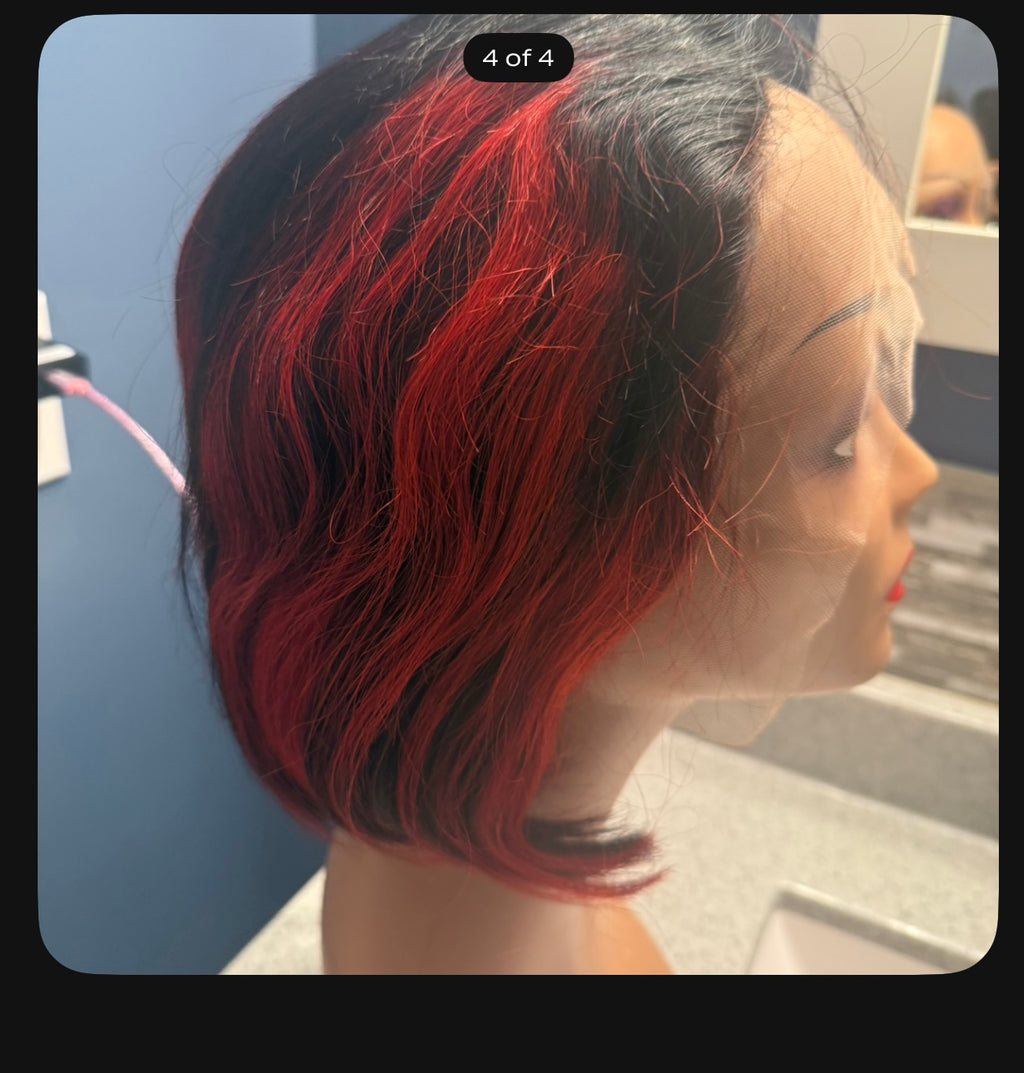 ❤️🖤 Black & Red Wig Deal ❤️🖤

Bundle includes:
• 13x4 26” Latisha Wig
• 13x4 8” Bob Wig

Both wigs are soft, full, and beginner friendly with a flawless look ✨
Perfect for switching between bold glam and classy bob styles 💋 Black and red wig deal #13*4