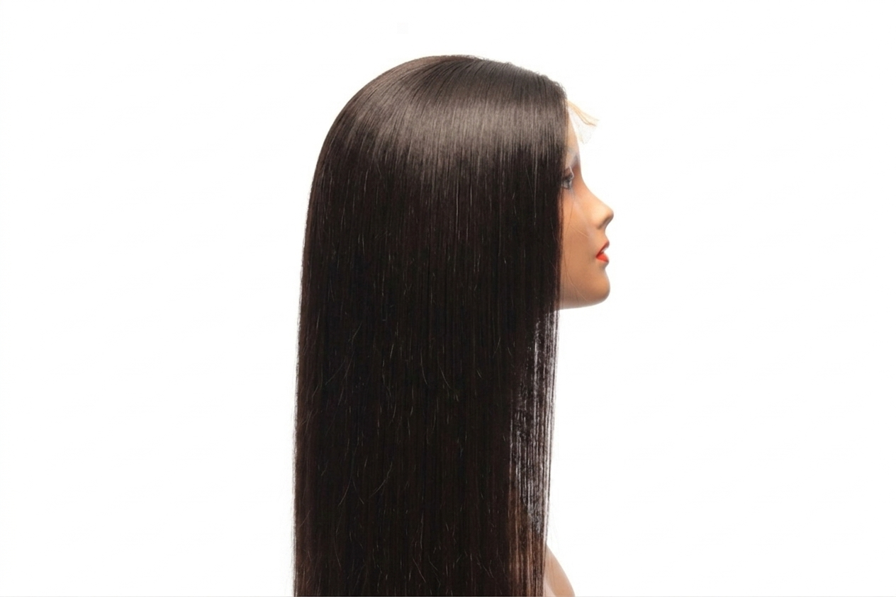 18”Bone Straight 5×5 HD Lace Closure Wig 100% Raw Human Hair